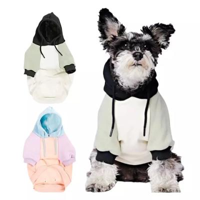 China Viable Dogs Accessories and Wholesale Custom Pet Hoodie Colorful Empty Dog Apparel Cotton Hoodie Pet Sweater for sale