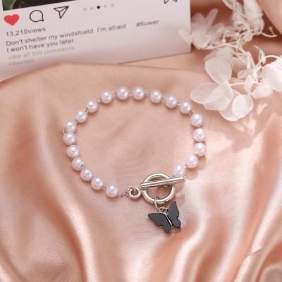 China Butterfly charm female students jewelry of the other retro Central Statistical Institute of Japan and South Korea fairy bead pendant bracelet for sale