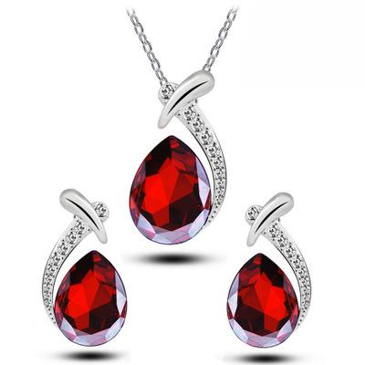 China TRENDY Fashion Jewelry Water Drop Ladies Jewelry Sets Jewelry Set Women Accessories Wholesale Necklace for sale