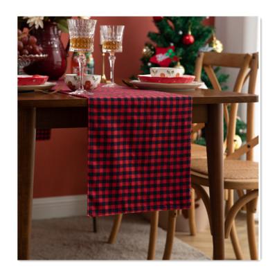 China Classic Jacquard Table Runner Table Decoration Merry Christmas Table Runner for sale