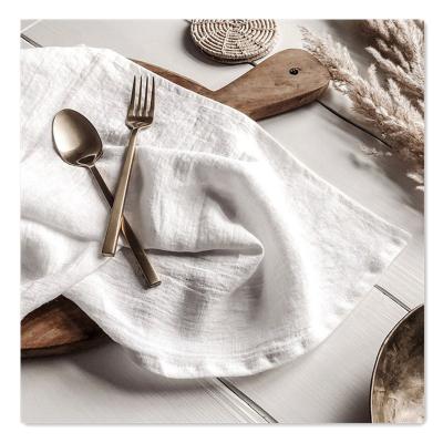 China Europe style dinner napkin 100% cloth place mat linen cloth Nordic pure linen napkin for sale