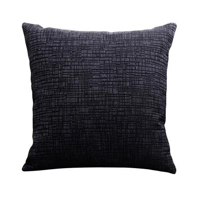 China Classic Black And White Jacquard Viable For All Season Home Decoration Cushion Cover 45x45cm for sale