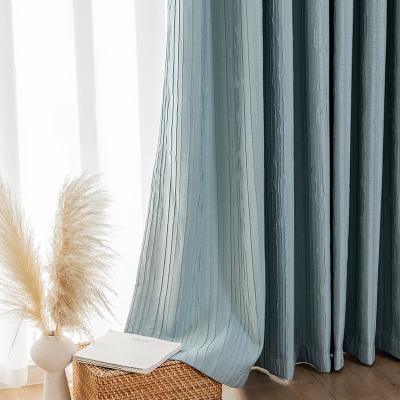 China Modern China Upholstery Curtain Fabric Crushed Curtain Fashion Bedroom Finished Curtain for sale