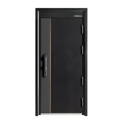 China Modern Base Track Anti-theft Exterior Door Designs Front Entry Doors Entrance Security Steel Door For House for sale