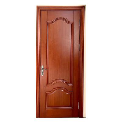 China Qunsheng Luxury High Quality Sound Insulation Entry Swing Doors Interior Solid Wood Main Door for sale