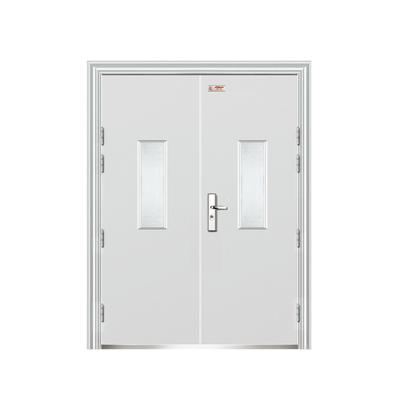 China Professional steel fire protection factory production metal fire proof doors 90minutes hotel fire door for sale