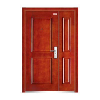 China Turkish High Quality Bulletproof Armored Apartment Solid Wood Main Door Anti Theft Door for sale