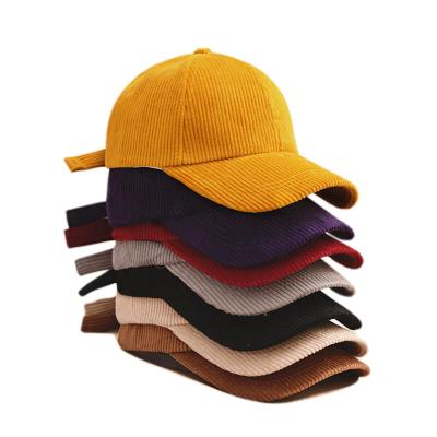 China Summer Baseball 5 JOINT Board Caps Embroidery Custom Corduroy Blank Anime Hats for sale