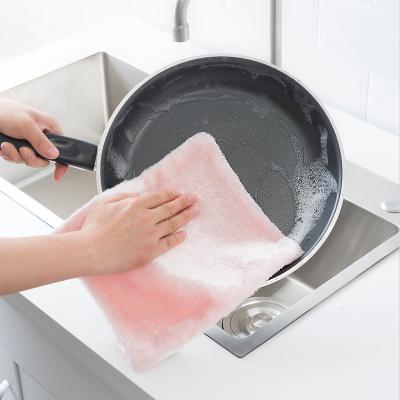 China Kitchen Custom microfiber material kitchen non-stick oil japanese new color dish towel cleaning cloth for sale