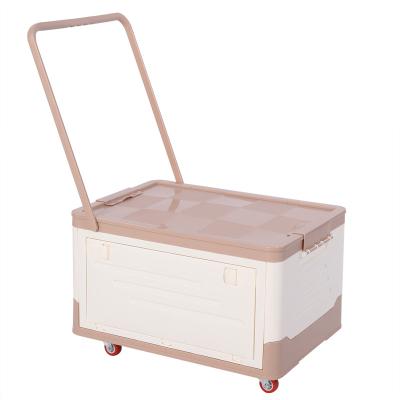 China Household Sundries Kitchen Toy Indoor Mobile Folding Storage Folding Dismountable Folding Box Large With Cover for sale