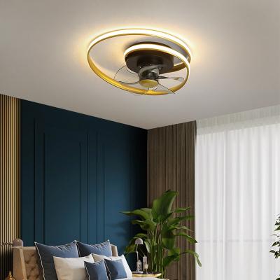 China Ultra-thin Invisible Fan Belt Fan Chandelier Bedroom Suction Light Dining Room Ceiling Fan Light Modern Fan Light for sale