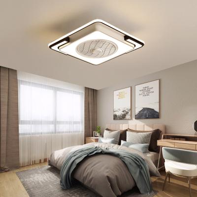 China Modern Exquisite Iron Bedroom Fan Dining Room Ceiling Fan Lamp Living Room Acrylic Ceiling Fan Remote Control for sale