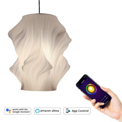 China Smart Remote Control Dimming And Echo Google Modern Smart Lighting Dining Room 3 Color Matching Chandelier PY for sale