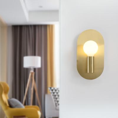 China Modern Decorate Bedroom Living Room Dining Room Dragon Ball Bulbs Modern Certified Copper Wall Lamp for sale