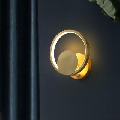 China Google s LED Modern Certified Modern Copper Color 13W Copper Color 13W Wall Lamp Bedroom Living Room LED for sale