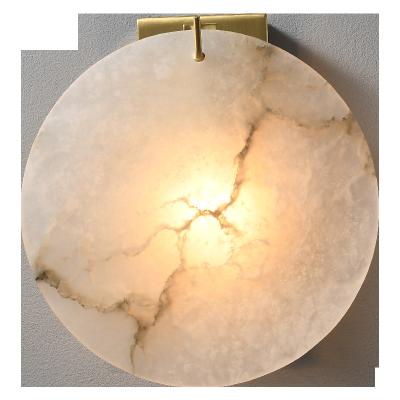 China Google s LED Modern Certified Marble Round Modern Bedroom Living Room Dining Room Piece Wall Lamp for sale