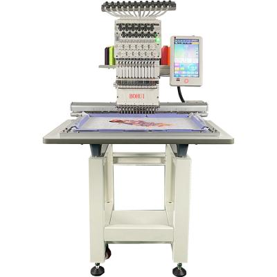 China Garment Shops Computerized Multi Function 12/15 Needles Single Head Computer Embroidery Machine for sale