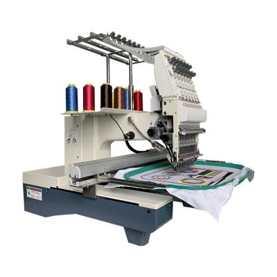 China Garment shops single head embroidery machine starter package +embroidery software and polyester threads total cost 3300USD for sale