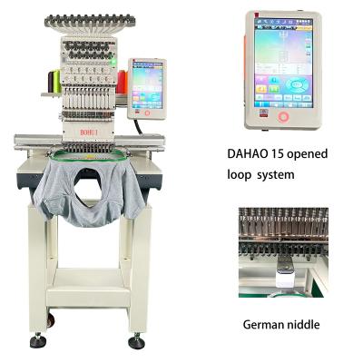 China Garment Shops Startup 1 Heads Embroidery Making Machine For Small Business Home Used Single Head Embroidery Machine With Big Working Sie for sale