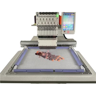 China Garment Shops High Quality Fast One Key Computer Embroidery Machine For Hat T-shirt Embroidery for sale