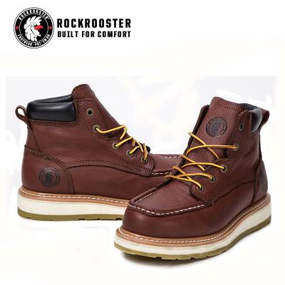 China Anti-Static Factory Selling American Work Safety Boots With Full Grain Brown Tumbled Leather Hot Selling American Australian Boots for sale