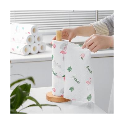 China Lazy Dish Viable Dual Use Wet Dry Viable Kitchen Rags Disposable Cleaning Cloth for sale