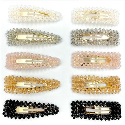 China Central Institute of Statistics fashion crystal hairpin hot sale Korean women hit hair clips bb clips for sale