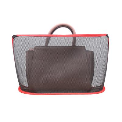 China Hot Selling Multifunctional Folding Car Mesh Bag Car Seat Pocket Storage Bag Car Mesh Bag for sale