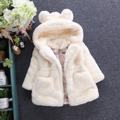 China Anti-wrinkle winter thick warm girls coat wool coated cotton children thicken coat kids clothes for sale