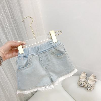 China Summer Fashion QUICK DRY Hot Selling Girls Kids Shorts Toddler Kids Pants Baby Soft Denim Pants for sale