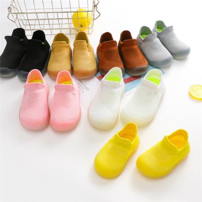 China Summer Breathable Jacquard Anti-slippery Weave Socks Jelly Baby Toddler Home Room Shoes for sale