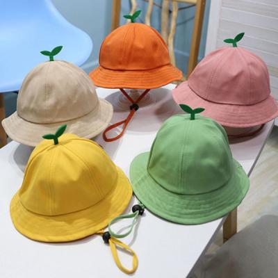 China European and American style spring boy bucket hat solid color infant ToddlerKids Sun hat high quality and summer baby for sale