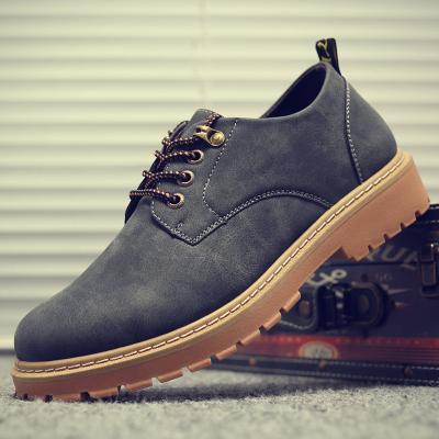 China Martin Boots Wholesale British Style Leisure PU Vintage Mens Lace Up Leather Boots for sale