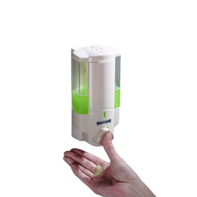 China Wide Rack Hotel Wall Mounted Cheap Foam Soap Dispenser Bathroom Plastic Manual Foam Liquid Soap Dispenser Press 350ml 2021 for sale