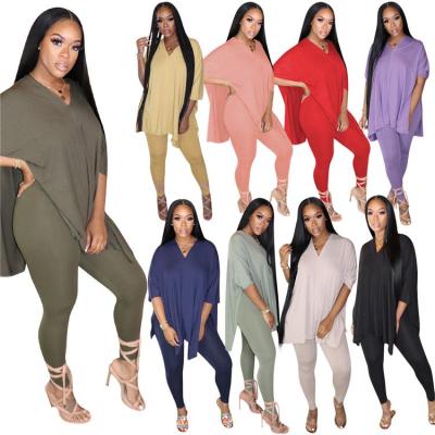 China Breathable Breathable Yoga Gear Plus Size Sport Wear Fashionable Women Set Shorts Basic Two Piece Set Women T-Shirt Outfits Lounge Loungewear for sale