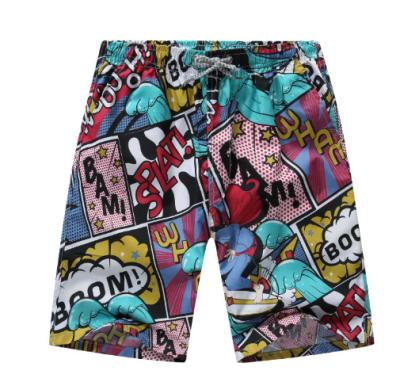 China New Cartoon Beach Printing QUICK DRY Loose Shorts for sale