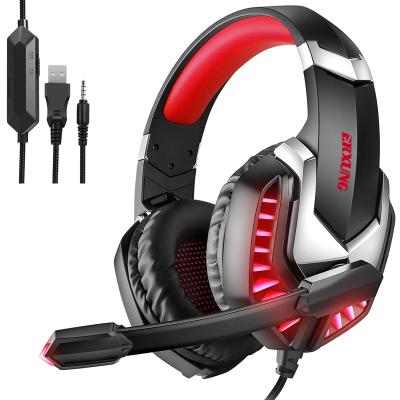 China J30 7.1 Edge Earphone Gamer Earphone Usb Headband Game Audifono Noise Cancel Gaming Headset PK G9000 for sale