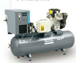 China Atlas LE3-10 Copco Lubricated Industrial Aluminum Piston Compressors for sale