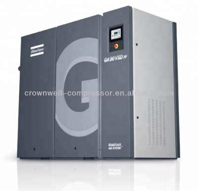 China Lubricated Atlas Copco GA45 GA45+ GA55 GA55+ GA75 GA75+ GA90 50hz 60hz Oil-injected rotary screw air compressor for sale