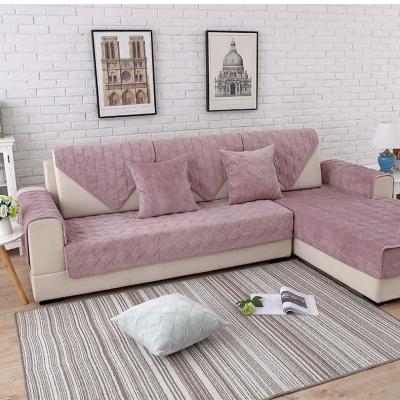 China Elastic Breathable Non-slip Casual Stretch Sofa Cover Three-Seat Sofa Cover Velvet Comfort Living Room Furniture Stretch for sale