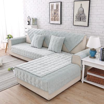 China Elastic Breathable Comfort Manufacturer Wholesale European Style Living Room Sofa Covers Elastic Stretch Plush Covers Sofa for sale