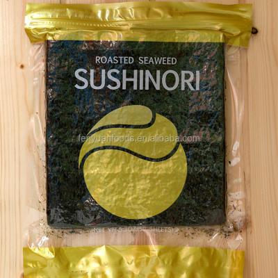 China High Grade Dried Golden Sushi Dark Green Nori For Japanese Cuisine for sale