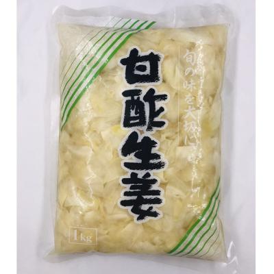 China OEM PRESERVED 1 Kg Packing White Sushi Pickled Ginger for sale