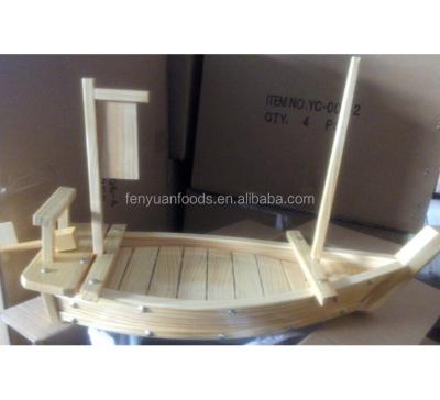 China Viable Japanese Wooden Sushi Serving Boat for sale