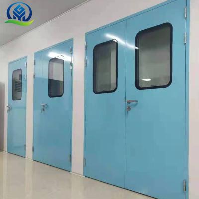 China Sound Insulation Factory Door Design Hot Selling Cost Effective Metal Double Door With Anti-Static Spray for sale