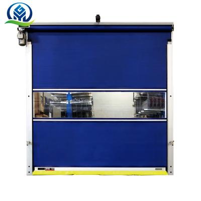 China Windproof Easy To Install Factory Warehouse Supermarket PVC Fast Rolling Roller Up Door for sale