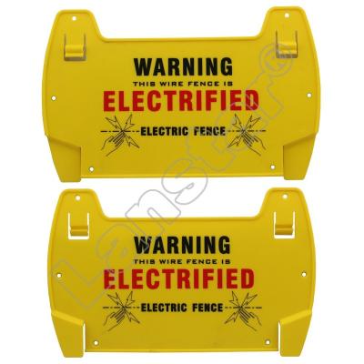 China UV Warning Sign Danger Sign Warning Sign Board Stablished For Electric Fence for sale