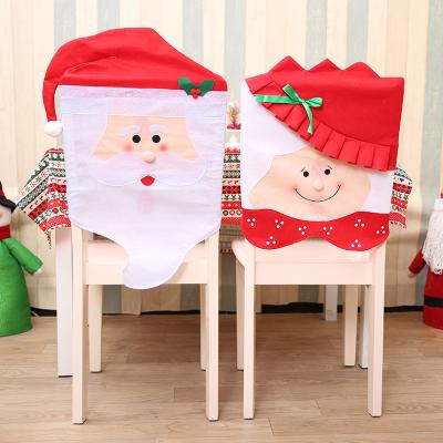 China Washroom Stocks Held Mr. and Mrs. Xmas Christmas Chair Covers Christmas Kitchen Chair Covers for sale