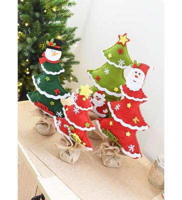 China Mini Felt Christmas Tree Ornaments Indoor Artificial Decoration Small Christmas Tree for sale