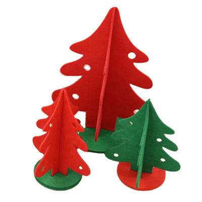 China Indoor Decoration Christmas Decoration Felt Christmas Tree DIY Felt Artificial Christmas Tree For Table Decoration for sale